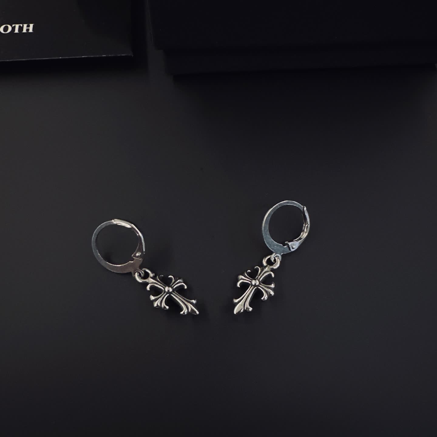 Chrome Hearts Cross Earrings